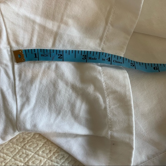 😎 J. Crew White Twill Shorts Sz 12 - Picture 5 of 5
